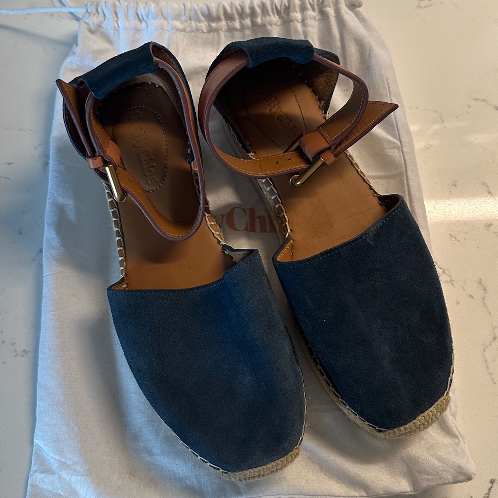 See by Chloe Glyn Leather Espadrilles